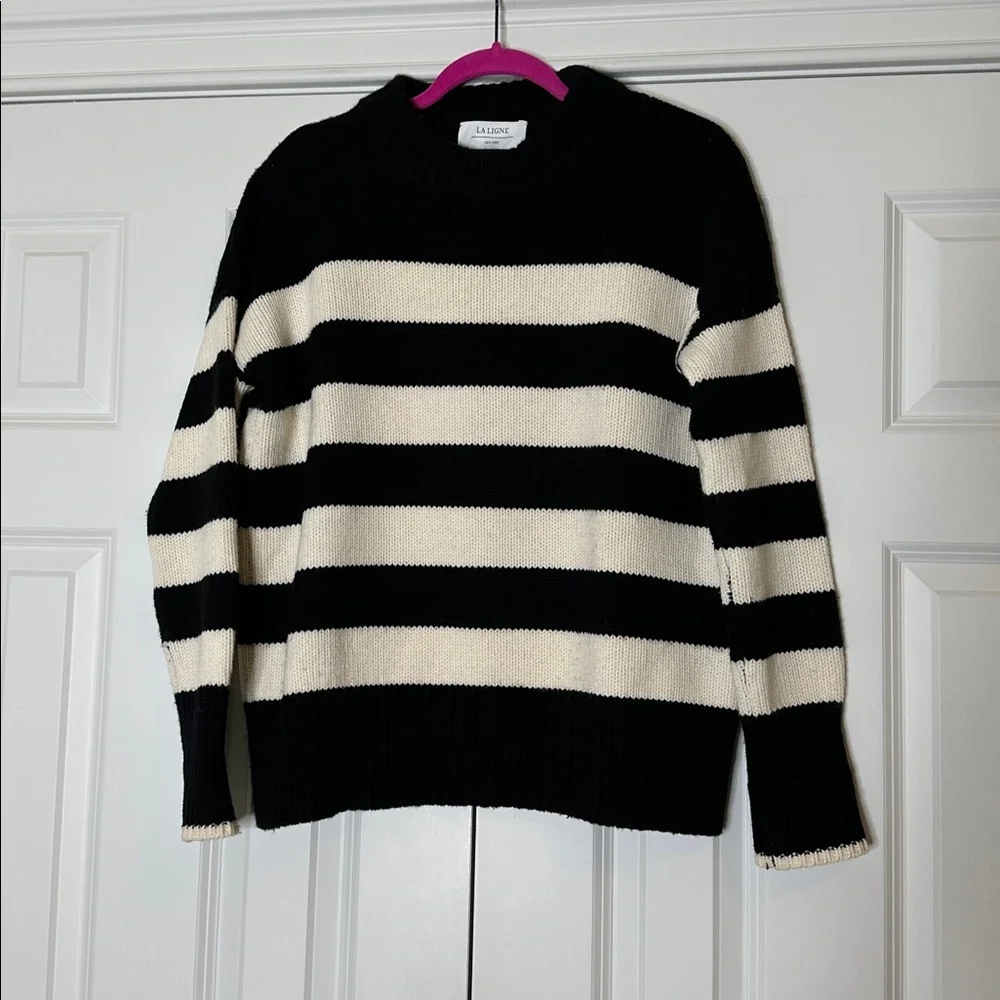 La Ligne Marin wool and cashmere Striped Sweater SzSmall - Picture 3 of 10